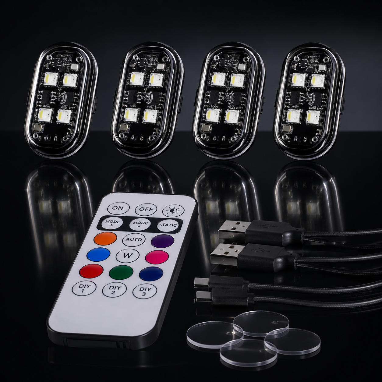 VELVOREX FootGlow™ – LED Footwell Lighting with Remote Control