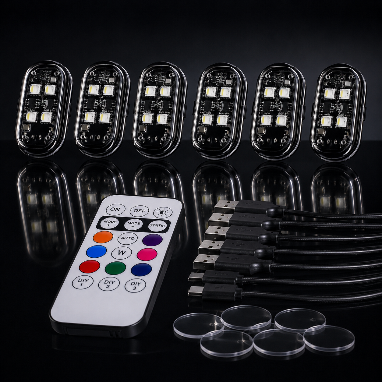 VELVOREX FootGlow™ – LED Footwell Lighting with Remote Control
