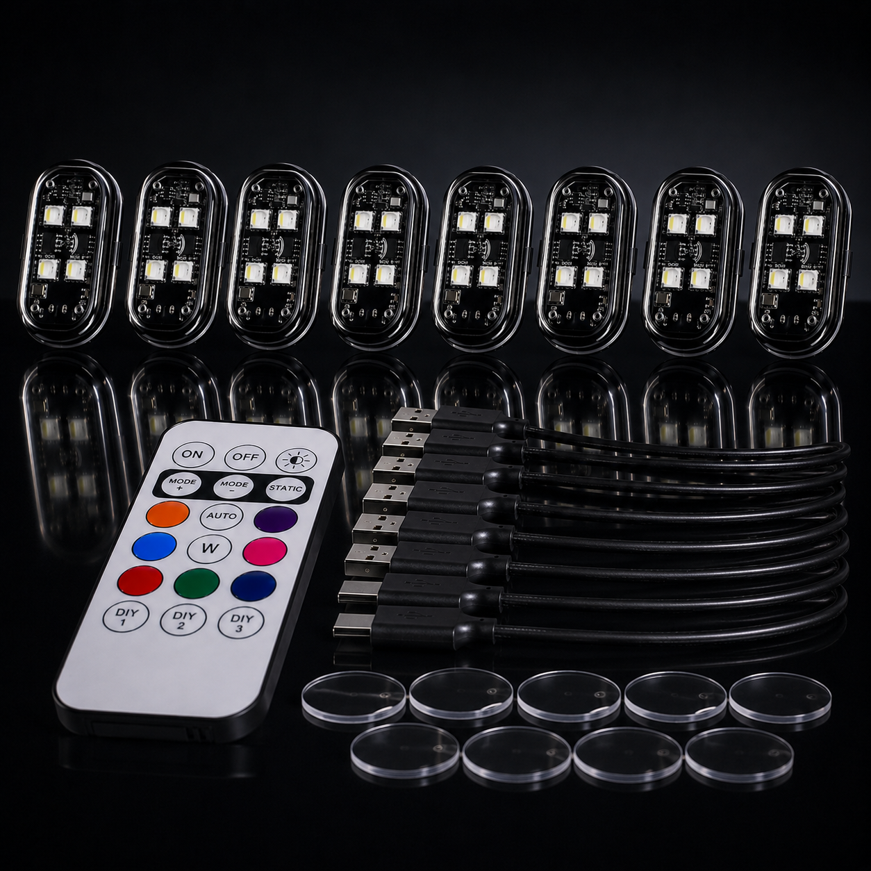 VELVOREX FootGlow™ – LED Footwell Lighting with Remote Control