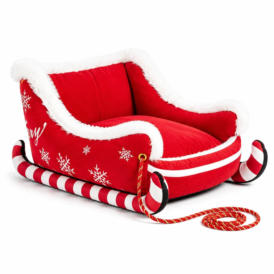 Christmas Plush Pet Bed for Dogs and Cats